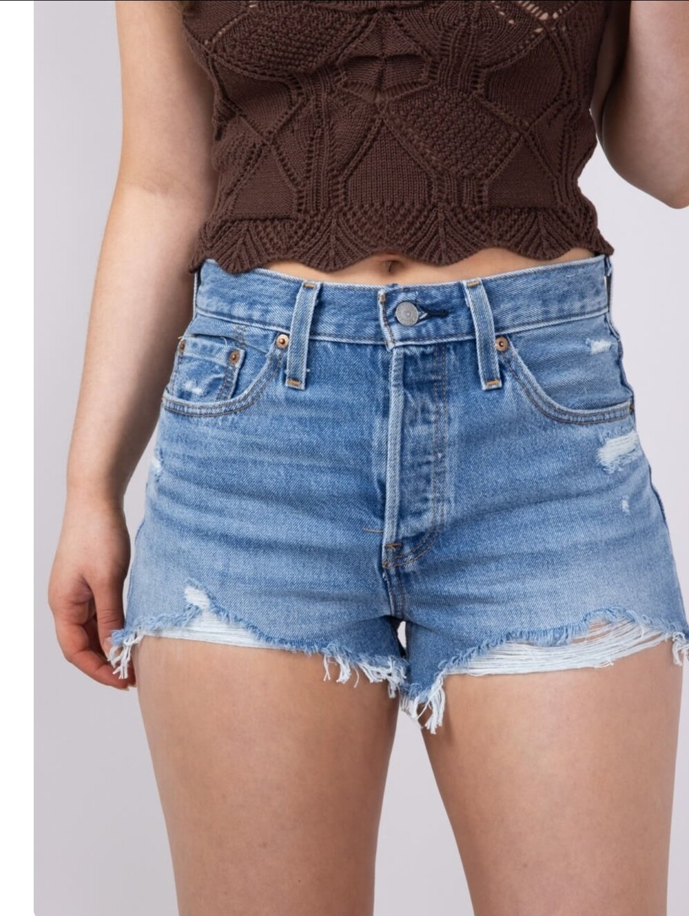 Levi’s 501 Original Blow Big Horns Denim Shorts for Women